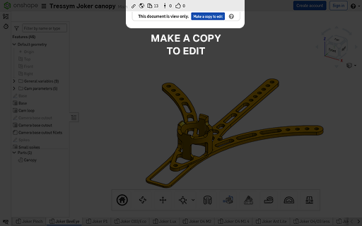How to create your own copy of a file in Onshape